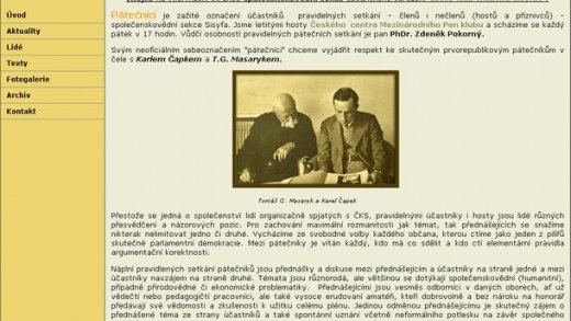 Společenskovědní (a filosofická) sekce Sisyfa