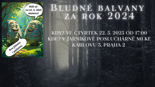 Pozvánka na předávání Bludných balvanů za rok 2024 Pozvánka na předávání Bludných balvanů za rok 2024