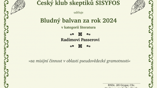 Bludný balvan za rok 2024: Radim Passer Bludný balvan za rok 2024: Radim Passer