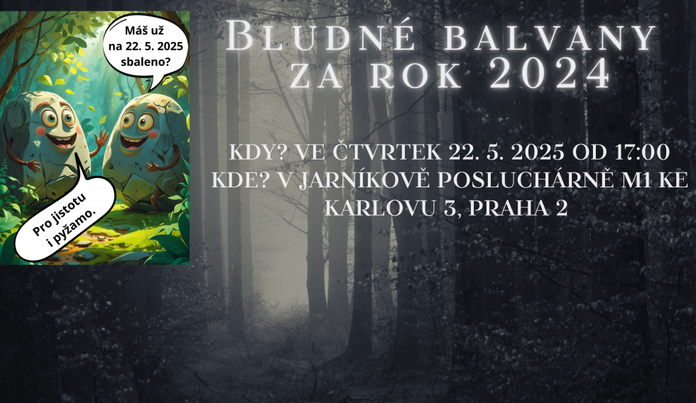 Pozvánka na předávání Bludných balvanů za rok 2024